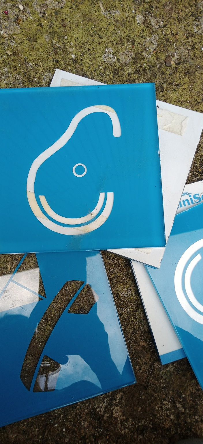 5 placas de acrílico 15*15