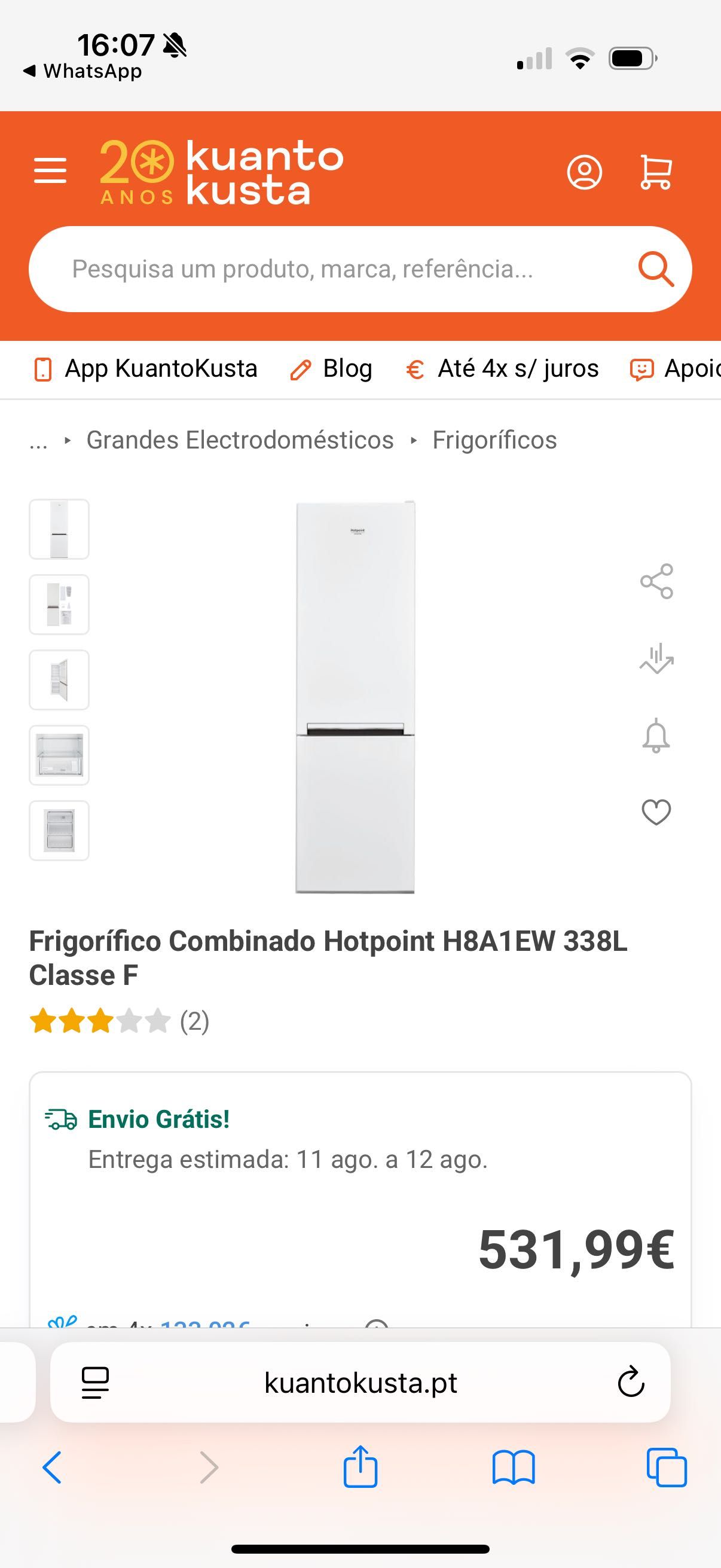 Frigorifico hotpoint