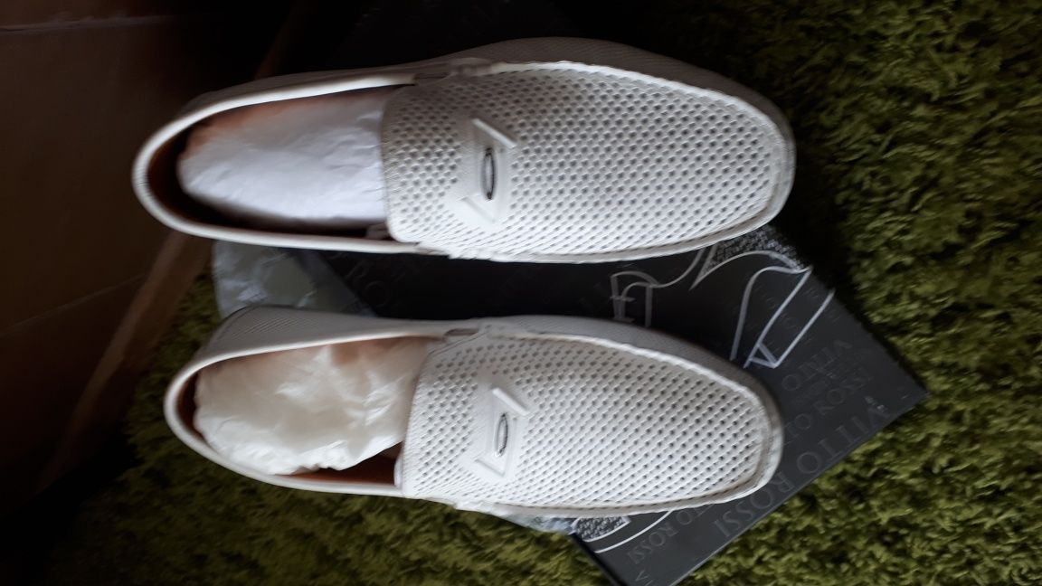 Туфли-комфорт VITTO ROSSI 45 размер, белые