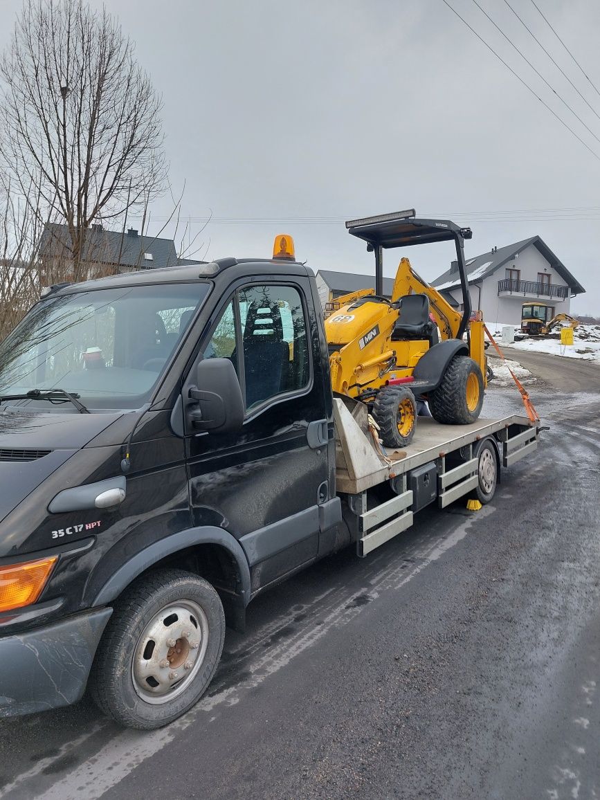 Pomoc drogowa 24h Tanio holowanie autolaweta transport maszyn laweta