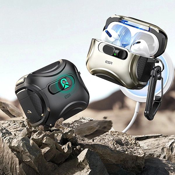 Esr Cyber Flicklock Halolock Magsafe Apple Airpods Pro 3 Titanium