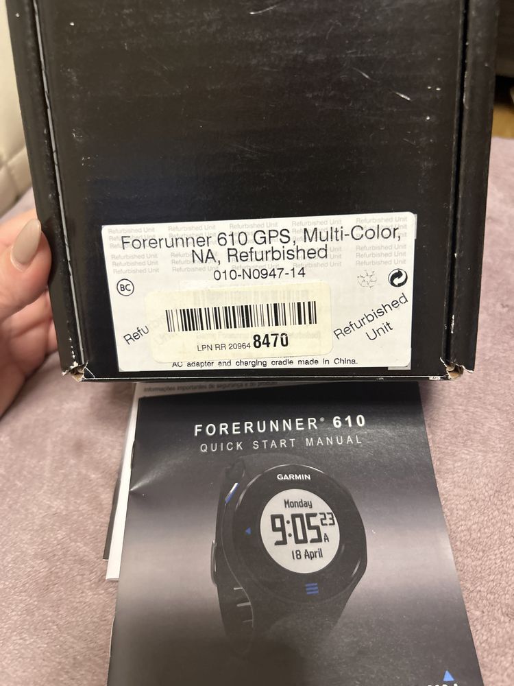 Garmin Forerunner 610 + ładowarka + adapter + USB Ant Stick
