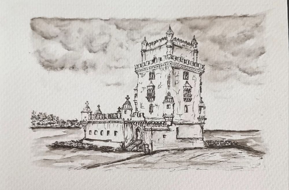 Torre de Belém Lisboa Aguarela