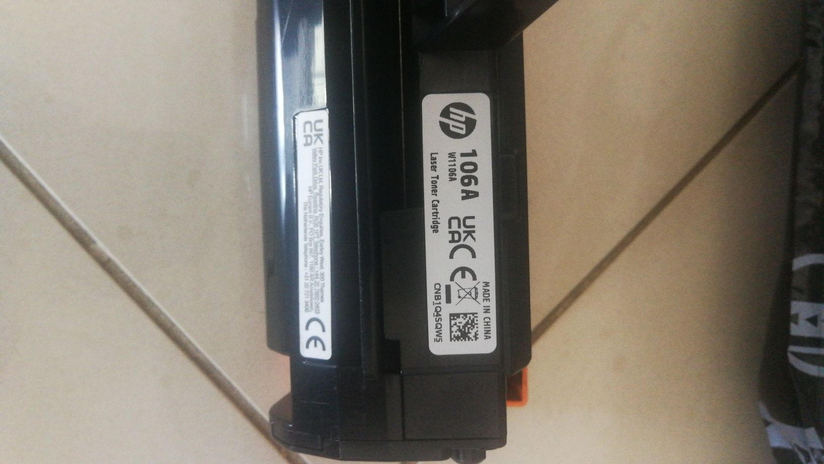 Zużyty toner HP 106A czarny