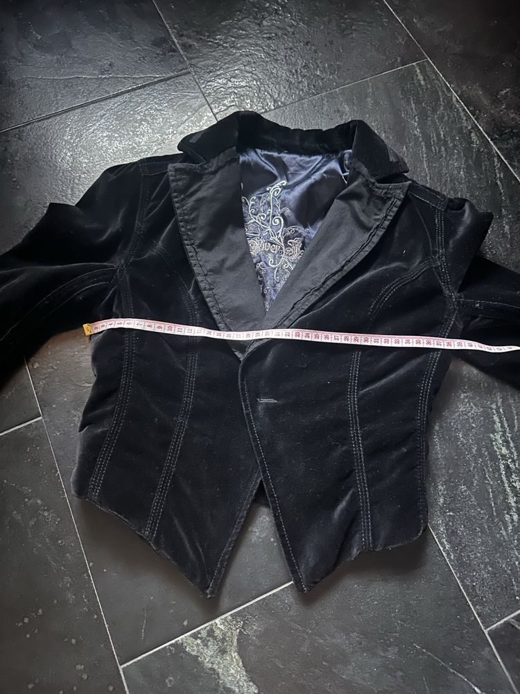 Aksamitny zakiet river island xs