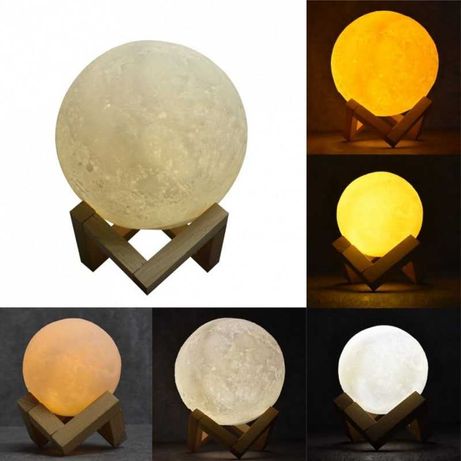 Светильник Лампа Луна "3D MOON LAMP" С Пультом 18CM