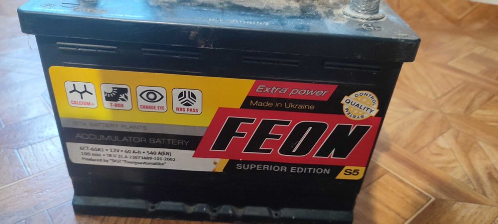 Продаю Акумулятор FEON 60Ah 540A