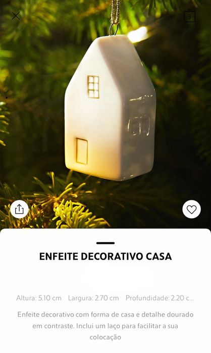 Enfeite Decorativo Casa Zara Home NOVO