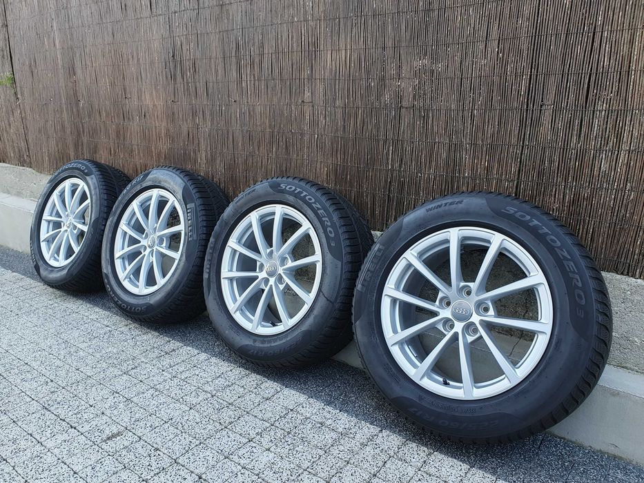 4x Oryginalne koła 17-stki Audi A6 225/60/17 99H Pirelli 6,4mm 2018r.