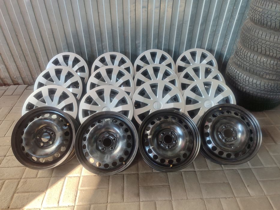 Диски металеві r15 skoda fabia тур 5.100 нові