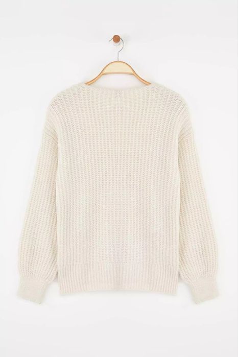 Кардиган светр НОВИЙ з біркою оверсайз бежевий з коміром