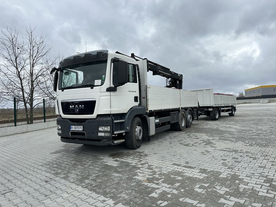 Маніпулятор MAN TGX з причепом 2017 року