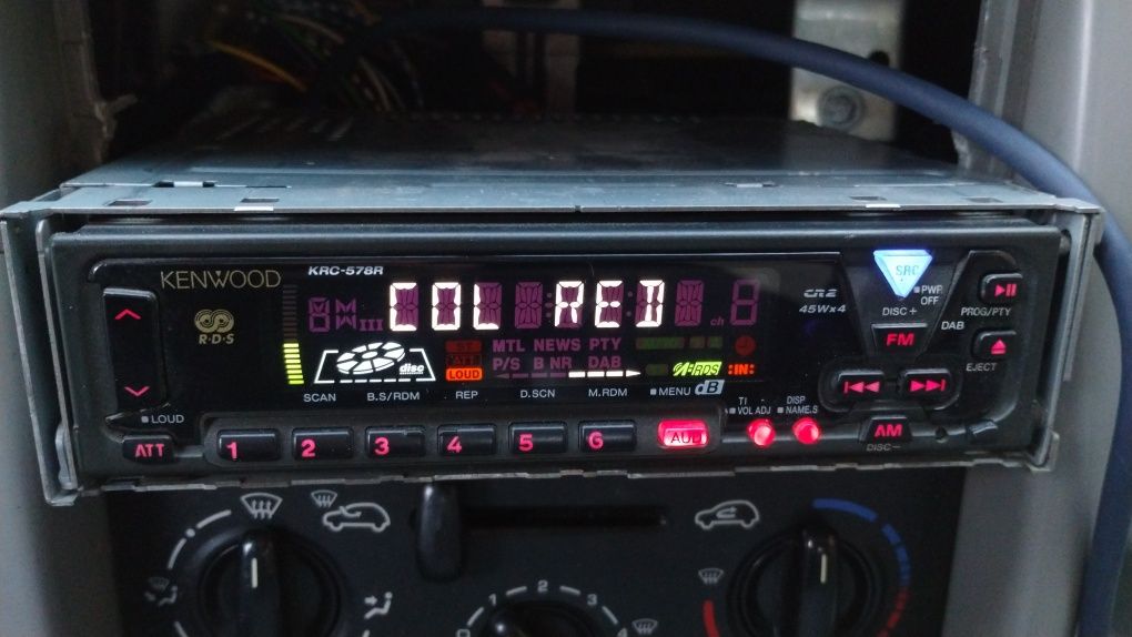 Radio Kenwood KRC-578R maska + zmieniarka KDC-C715 + kabel sprawne+