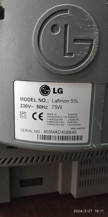 Televisor LG Lafinion 55L - Usado, Modelo Antigo