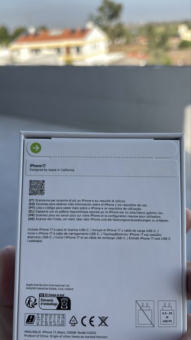 Iphone 17 256gb novo