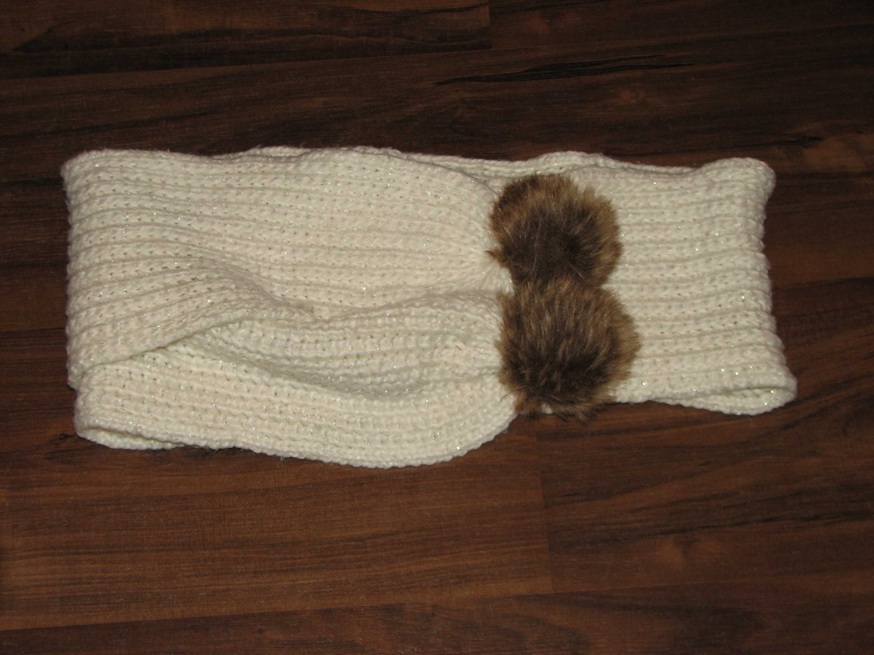 Reserved komplet pompony cyrkonie one size