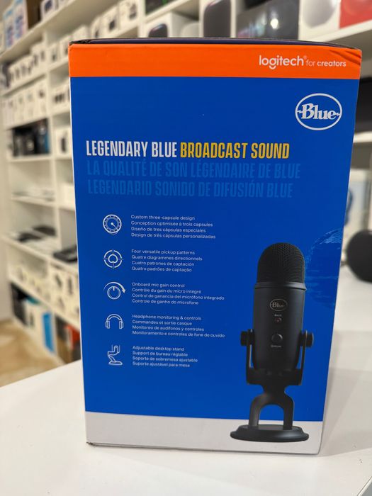 Мікрофон USB Premium logitech blue Yeti Blue студійний 988-000100