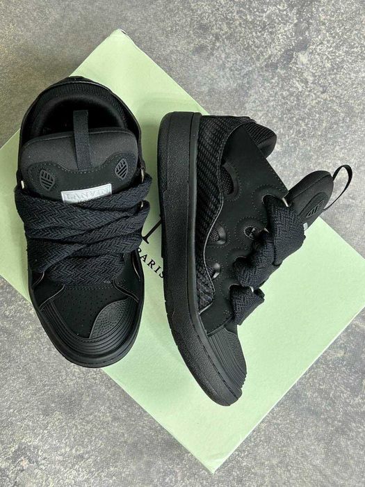 Кеди Lanvin Curb кеды ланвин кросівки ланвін Sneakers чорні 37 39 42