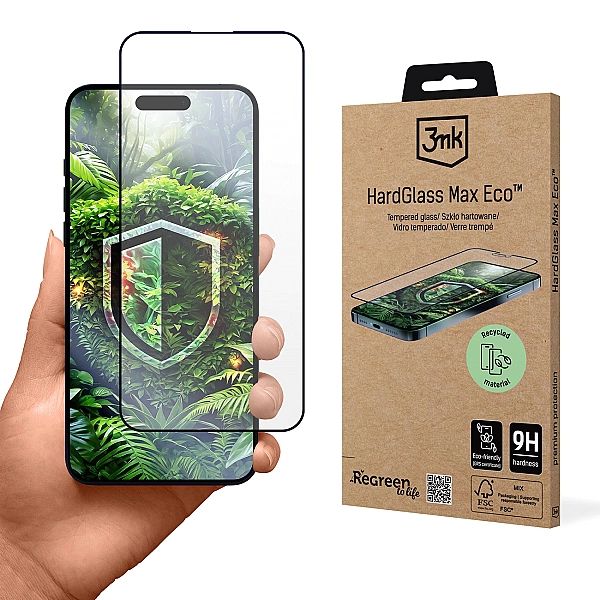 Szkło hartowane 9H 3mk HardGlass Max na Apple iPhone 15 Plus/16 Plus
