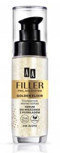 AA FILLER golden elixir SERUM 24K ZŁOTO do mieszania z podkład