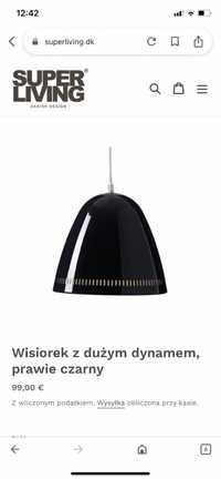 Lampa wisząca Super living Danish Design dynamo pendant czarna