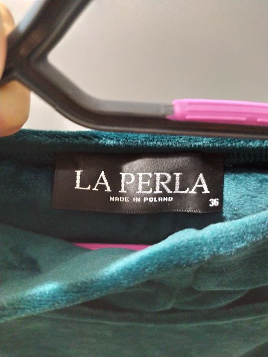 Dres welurowy polskiego producenta "La Perla"  rozm:36 ,S,M