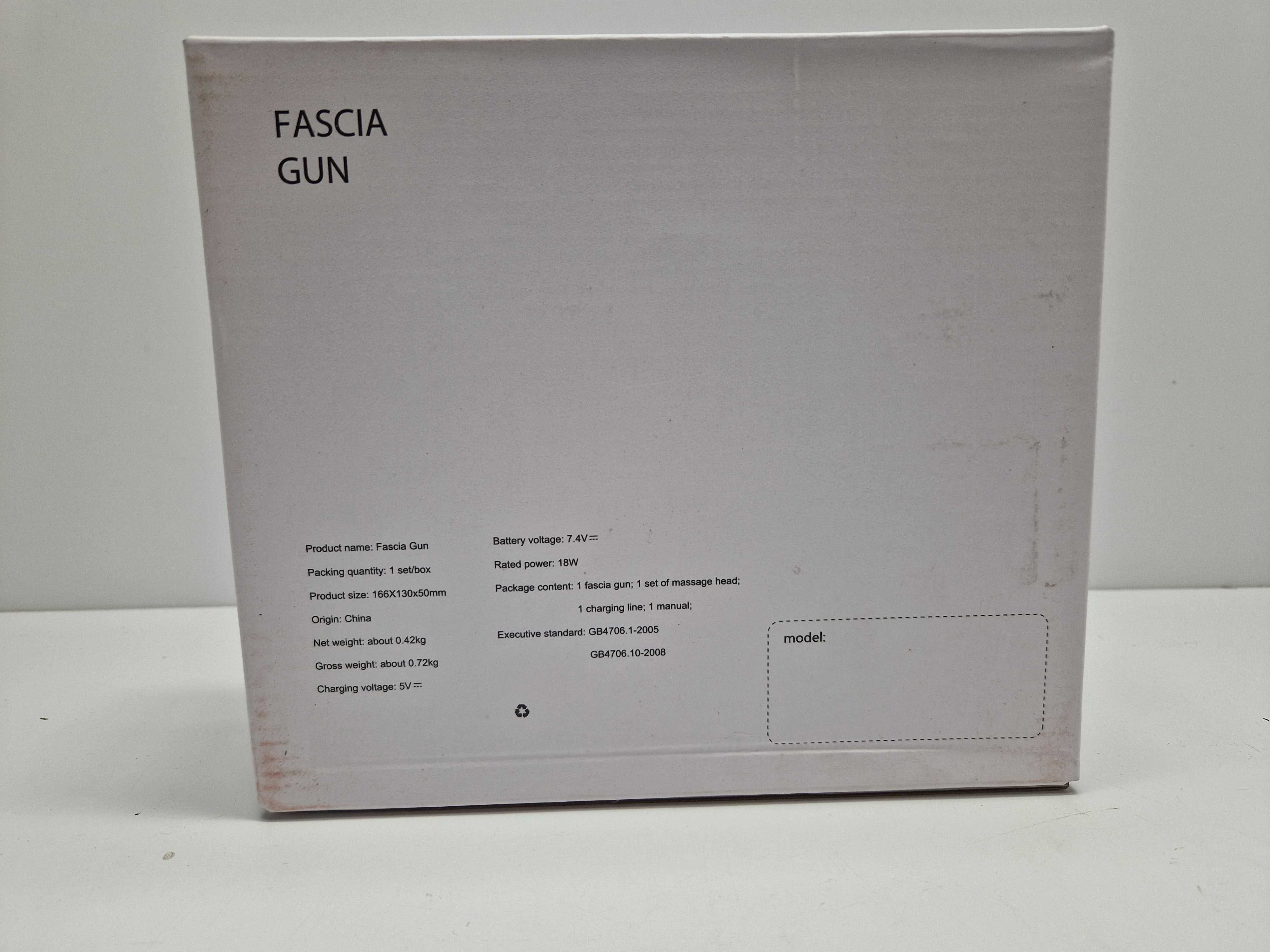 Fascia gun akumulatorowy pistolet do masażu elektryczny masażer