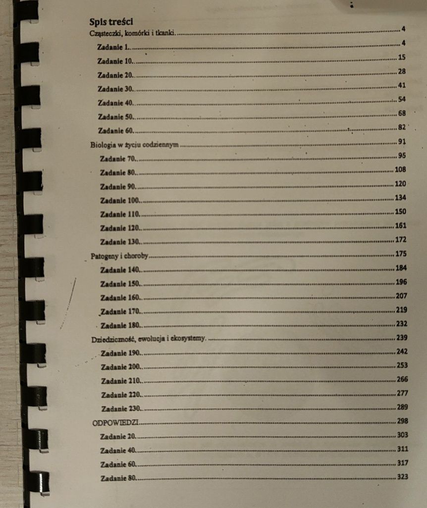 Zadania maturalne z biologii - zagraniczne zadania maturalne w 1 skoro