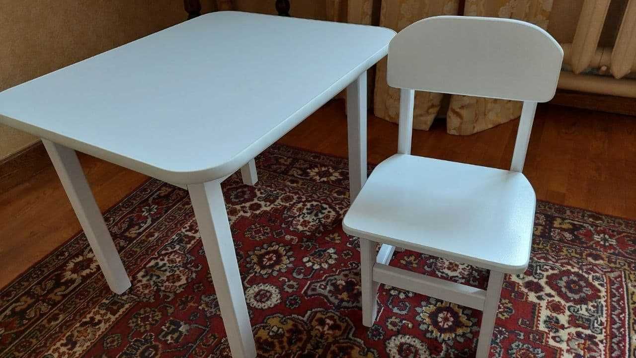 КОМПЛЕКТ стол и стул   детский. ( белый)(перешлю укрпочтой )
