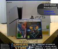 PlayStation 5 Slim 1TB - Nowa - Gwarancja 12 Miesięcy + Gratis 2 Gry