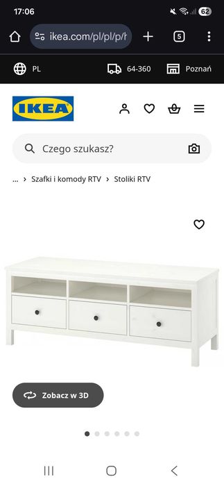 Szafka pod telewizor na sprzedaz z ikei