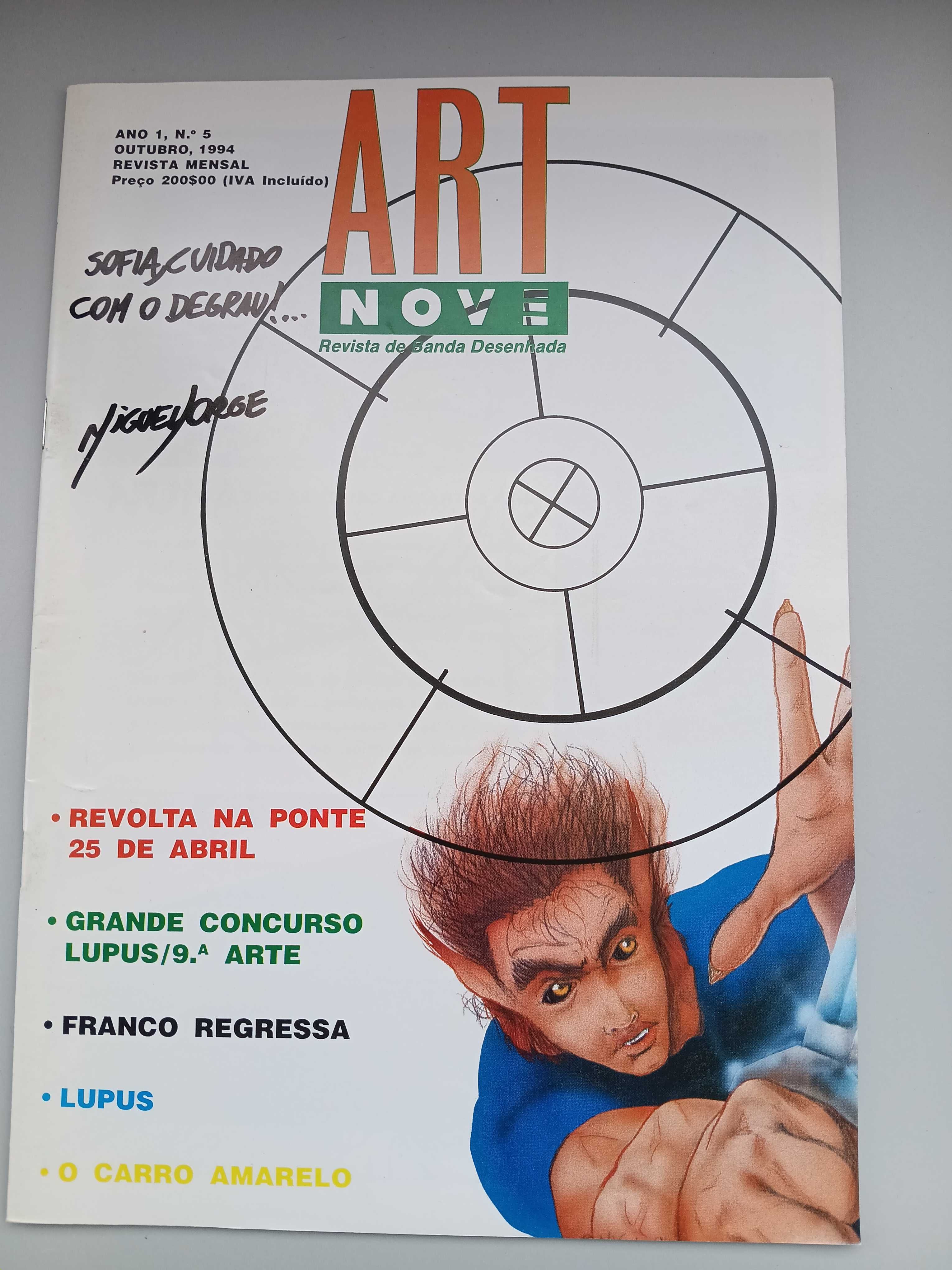 Revista de BD - Arte Nove - Autografadas