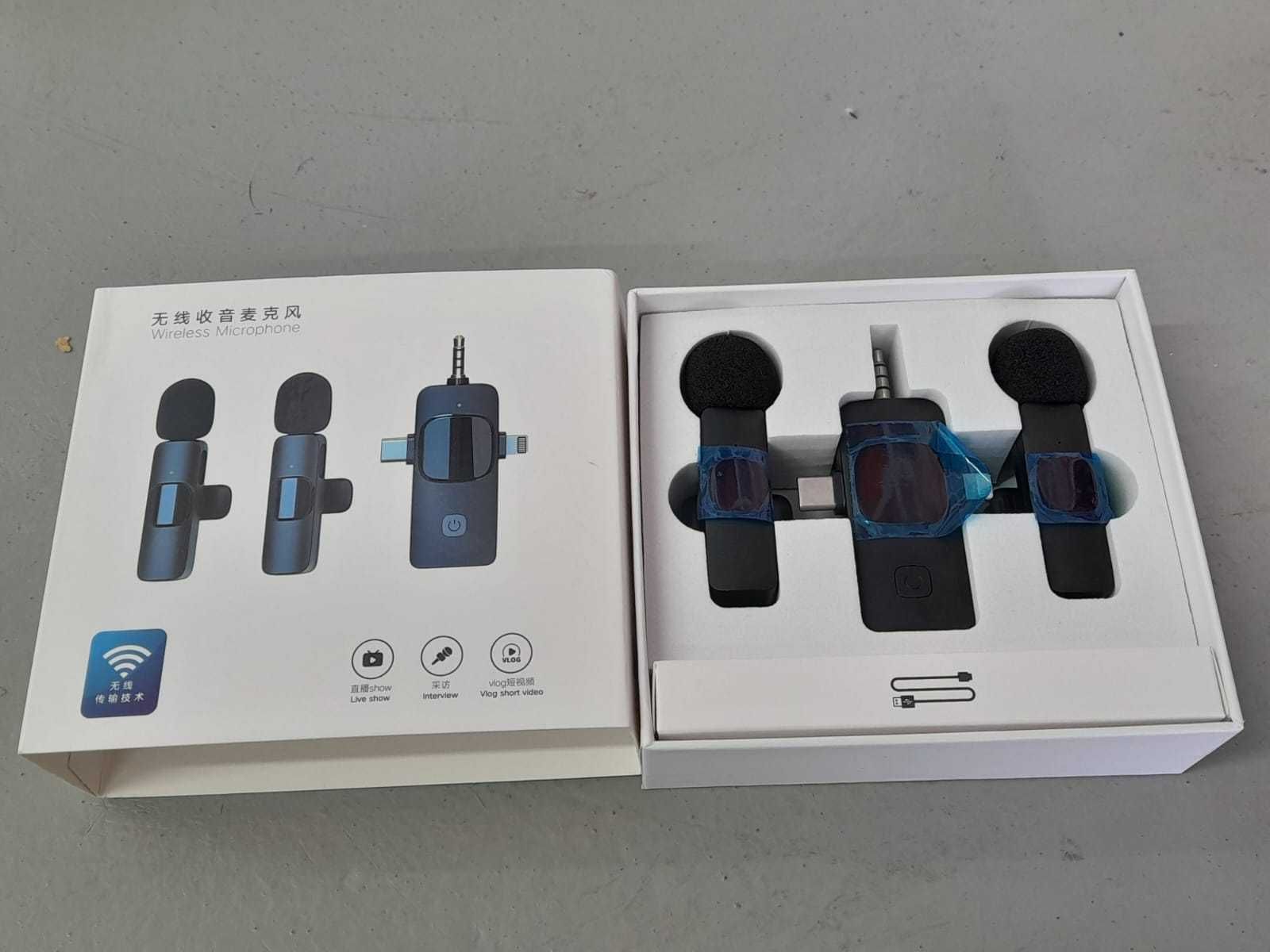Microfones Novos de Lapela