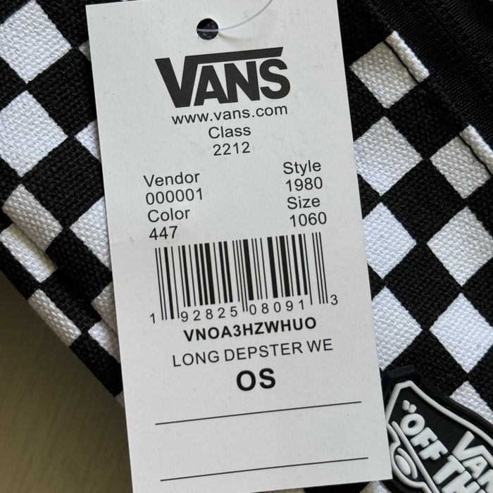 Сумка через плече/на пояс Vans у 2 кольорах(Чорний, Чорно-Білий).