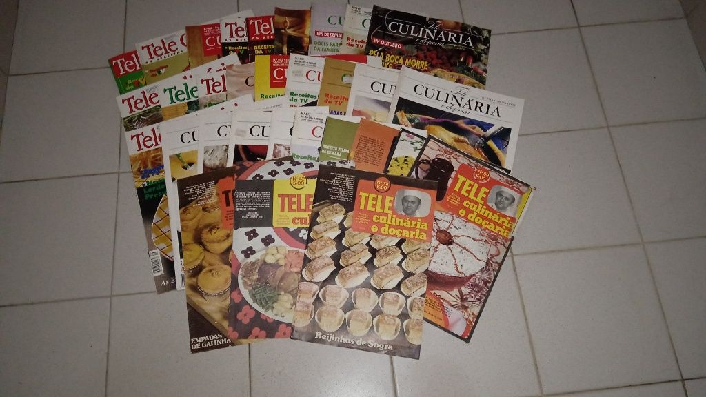 Conjunto de 31 revistas Tele Culinária