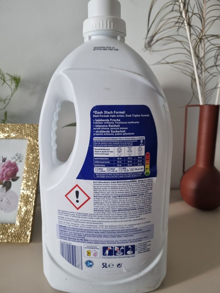 Żel do prania 5 l z Niemiec do Białego i Koloru