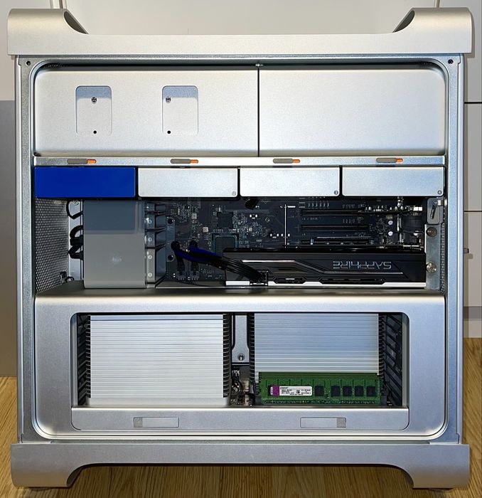 Mac Pro 5.1 mid 2010 12 rdzeni 64GB ram Radeon RX580 Sapphire Plus 8GB