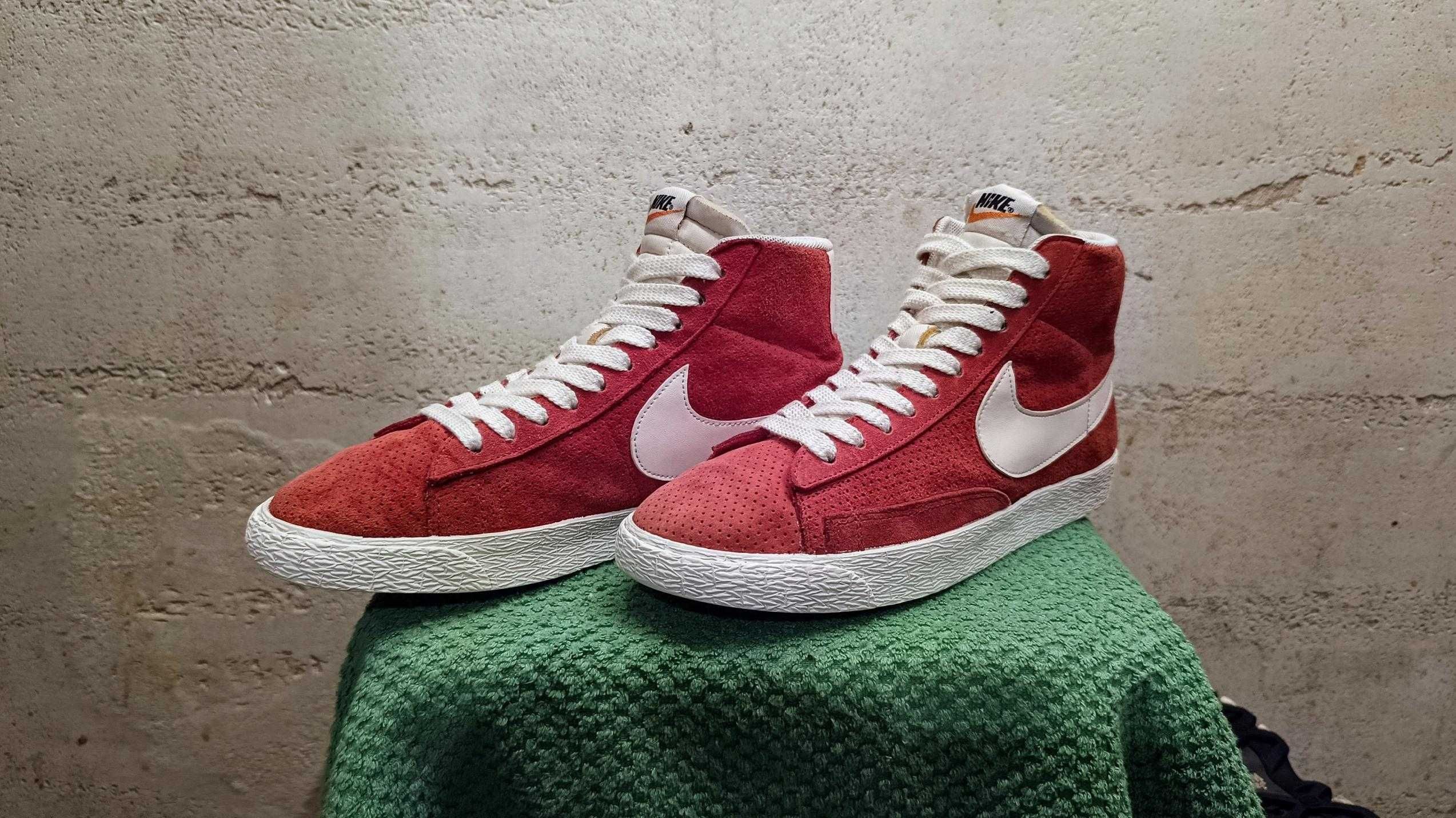 Wysokie sneakersy NIKE BLAZER MID SUEDE r.40 skóra stan bardzo dobry