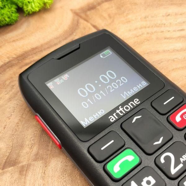 Кнопковий телефон із великими кнопками (кнопка SOS) Artfone C1 Senior