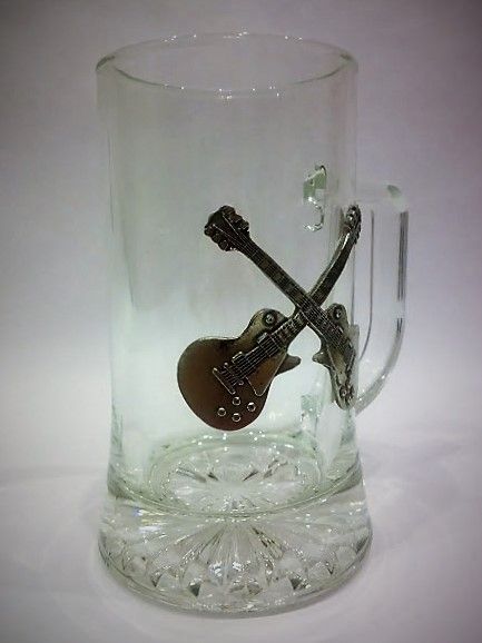 Kufel do piwa z gitarami 500ml gitara gitary - idealny na prezent