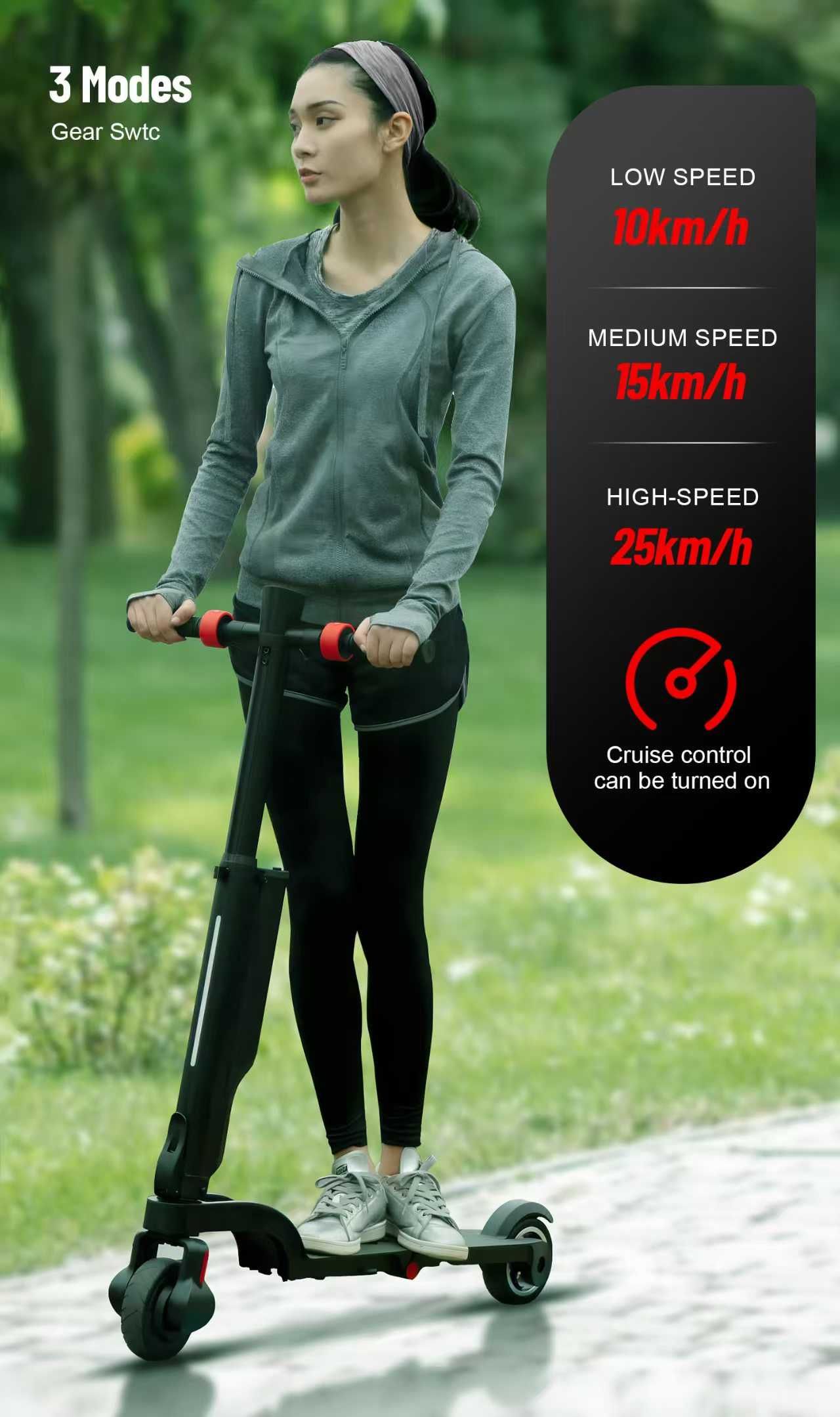 Trotinete elétrica dobrável HX X6 350W. (+bateria extra)