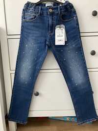 Spodnie jeans 134 - 140 zara nowe jeansy