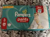 Памперсы Подгузники-трусики Pampers Pants размер 3 (6-11кг) 54 шт