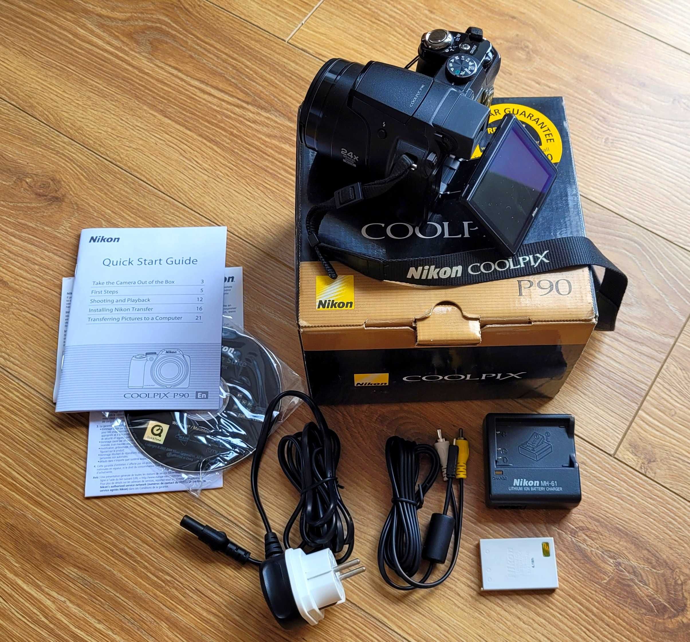 Nikon Coolpix P90 - Aparat cyfrowy 24x zoom, 12.1 Mpix, CCD, live view