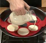 Forma de silicone para fazer panquecas