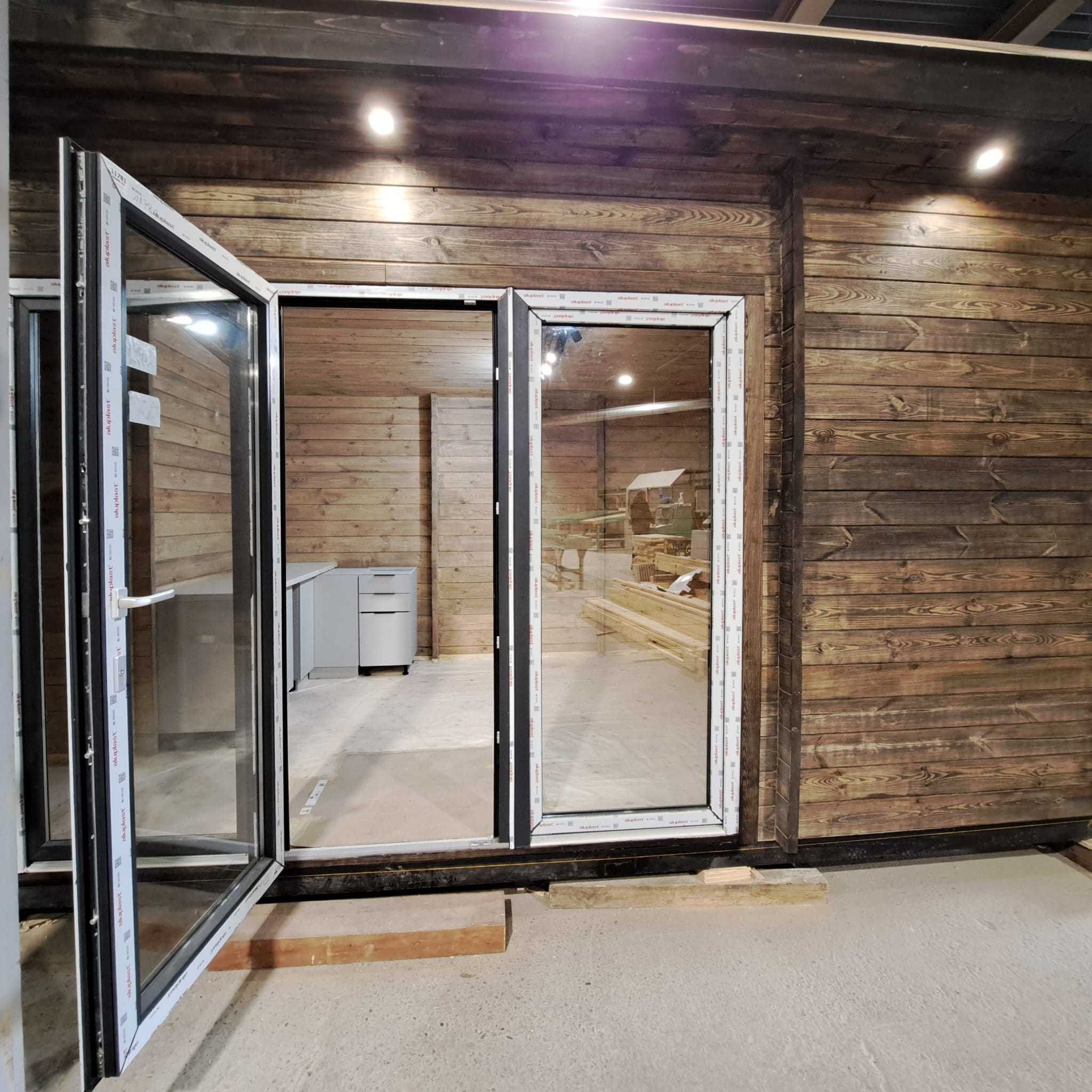 Domek drewniany Modułowy ściana 44mm , kompletny gotowy do użytkowania