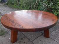 Okrągłe drewniane stoły / ławy prosto z Holandii - gruby blat