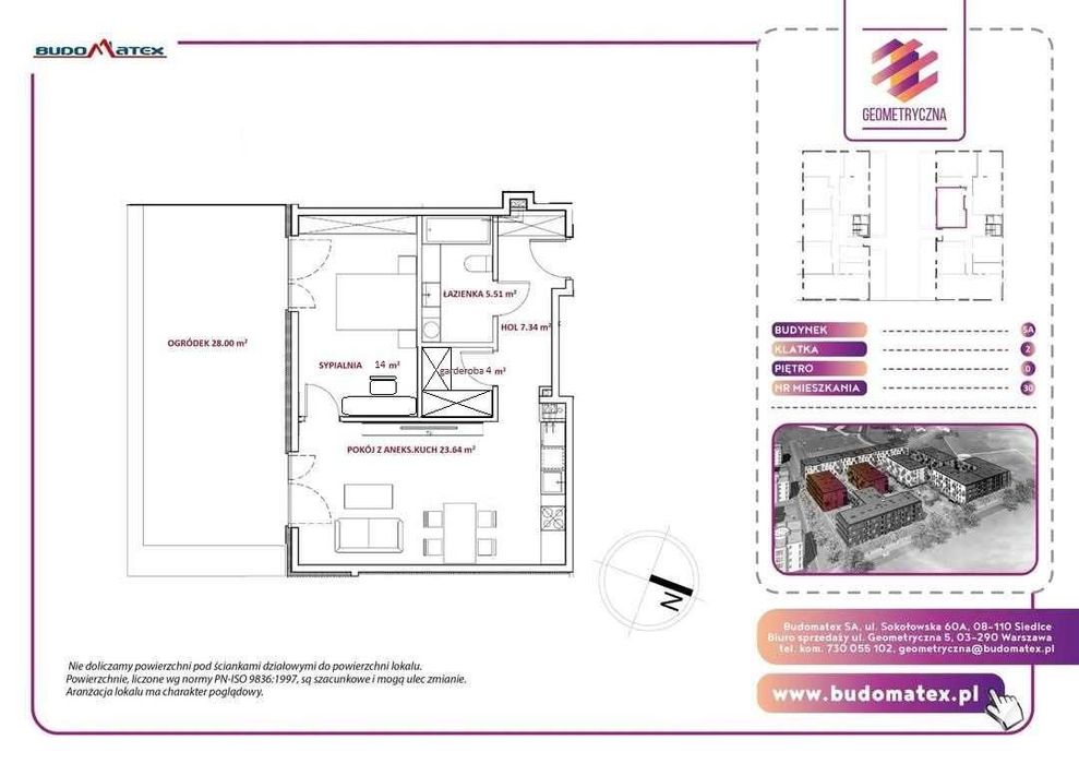 Nowe 2-p mieszkanie z ogródkiem bezpośrednio. Targówek/Białołęka