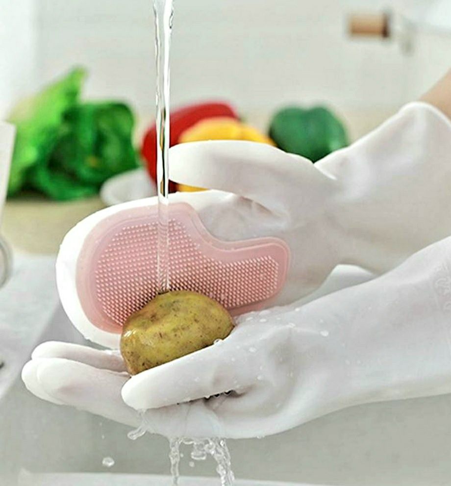 Универсальная моющая/чищащая перчатка-щетка