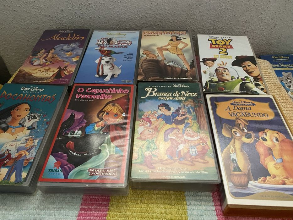 Muitas cassetes de video